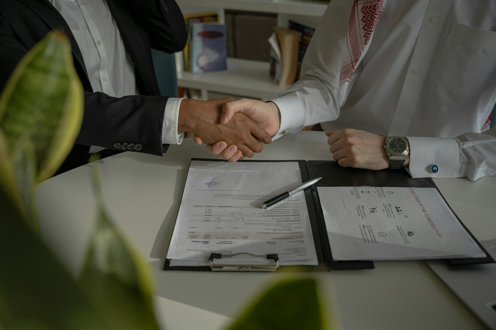 Signature de contrat — accompagnement